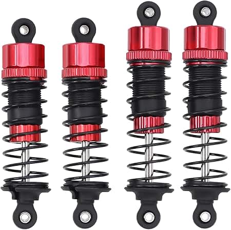 Amazon.com: RWLZLB 4PCs RC Car Front ＆ Rear Metal Hydraulic Shock